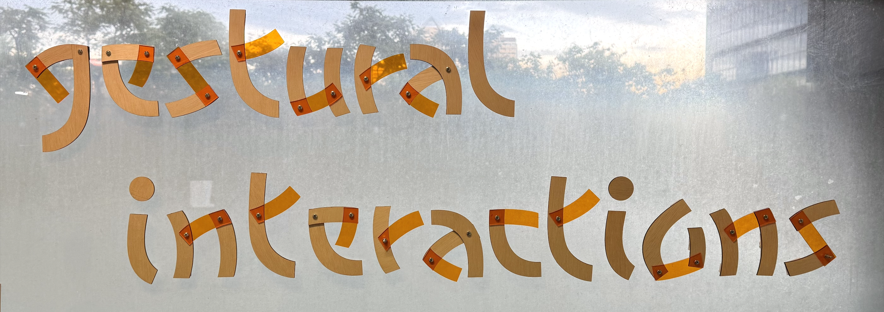 Close-up of conductive threads on the playmat