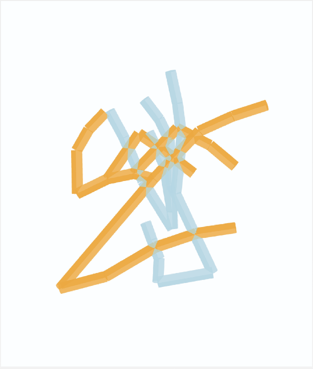 Layered transparent sheet showing AI hand responses