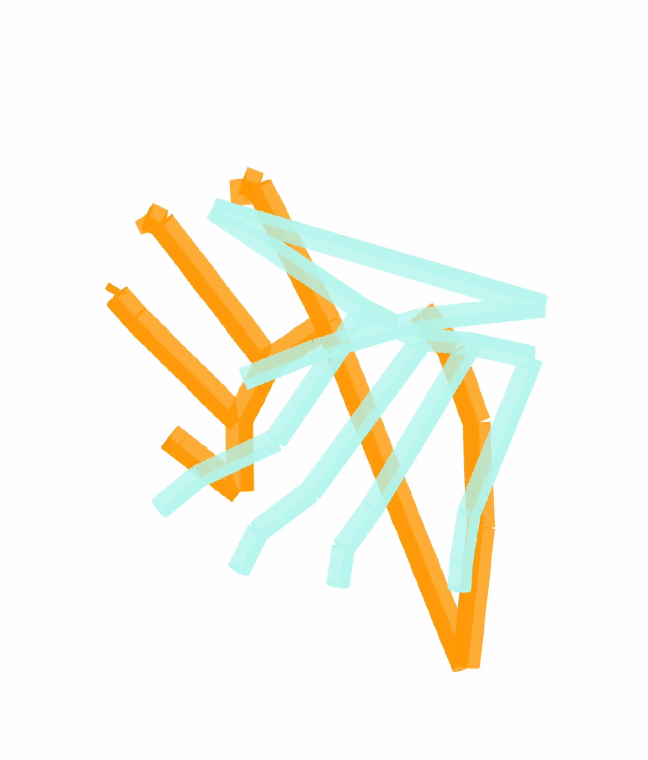 Printed AI-generated hand movement overlay