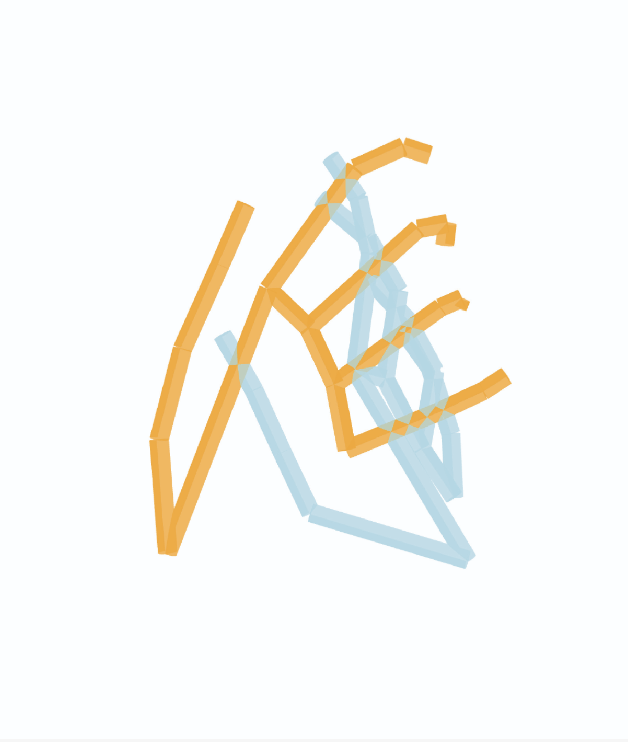 Final printed composition of AI gesture responses