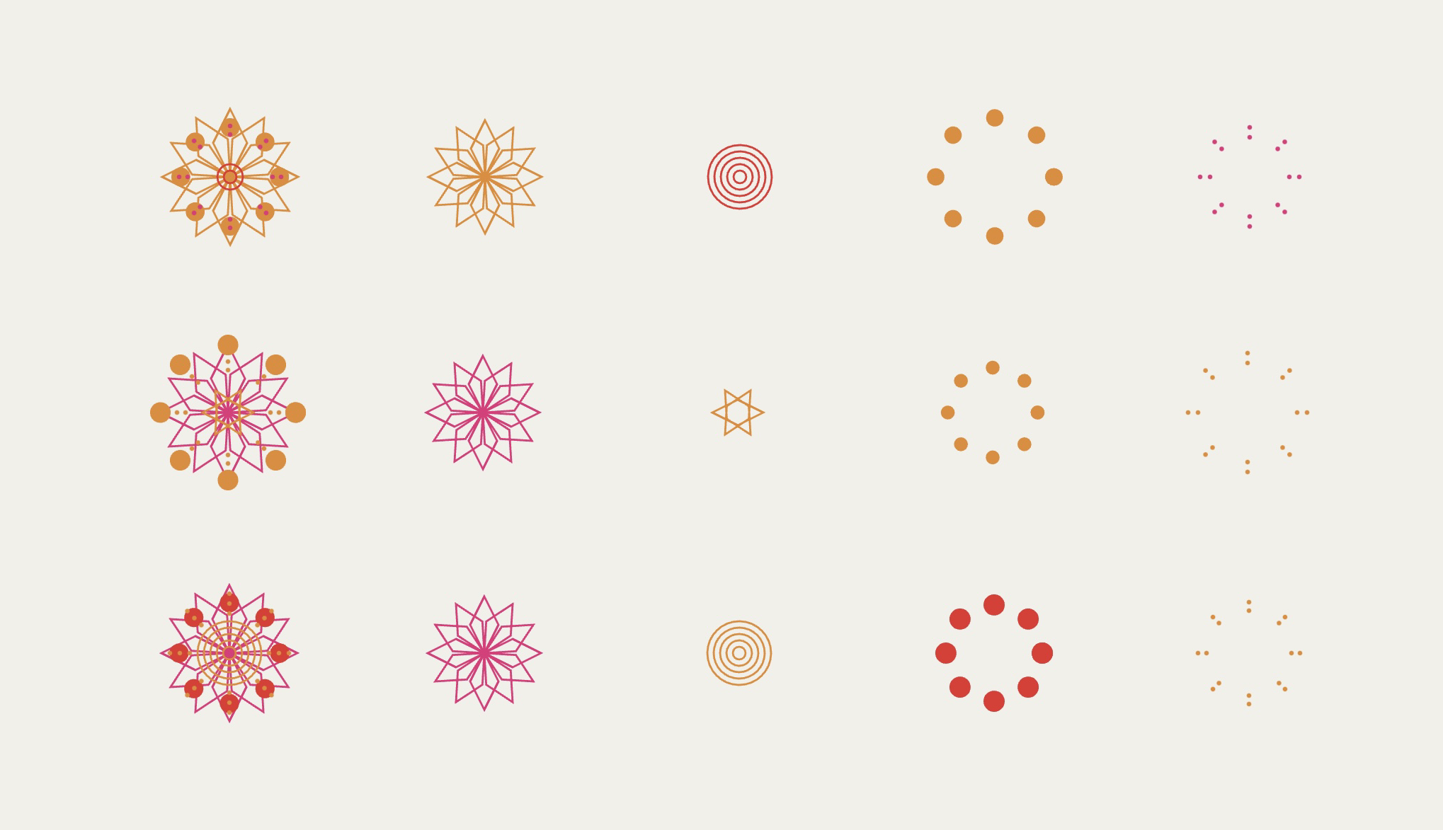Generative pattern inspired by Indian sweets