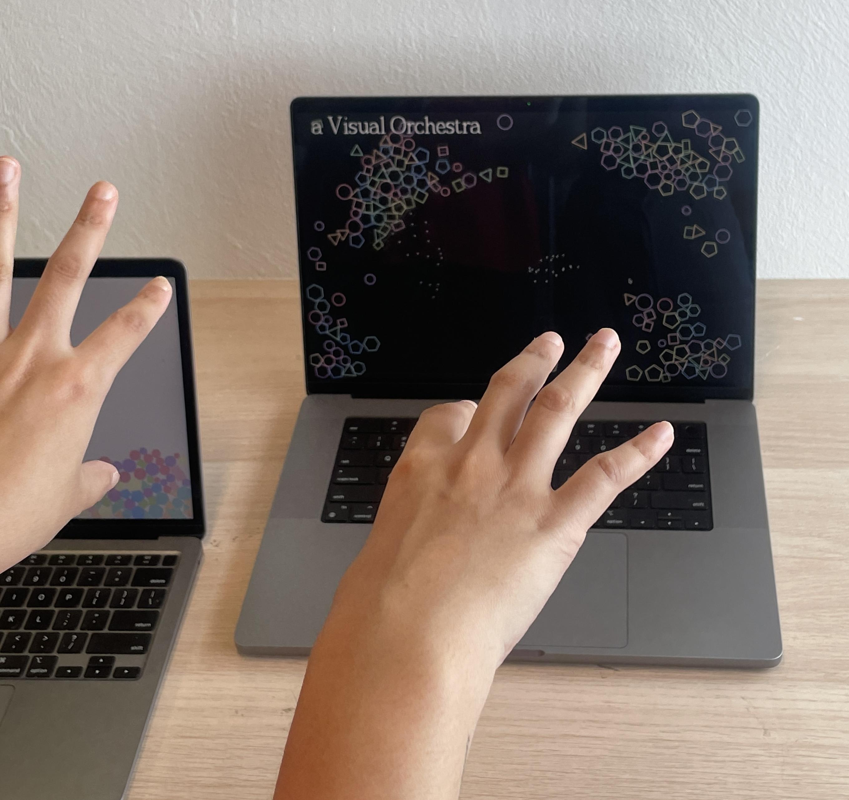 Physics-based motion in A Visual Orchestra